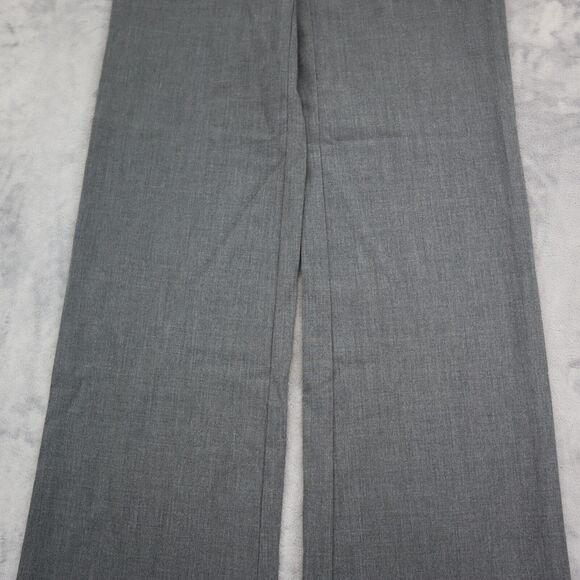 New York Company Pants Womens 0 Gray Mid Rise Stretch Wide Leg Zip Dress Pants - Picture 14 of 16